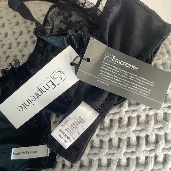 Empreinte Lingerie Bra US 38E Black Lace NWT - Picture 4 of 5